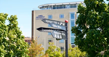 The entrance of Campus Helsingborg