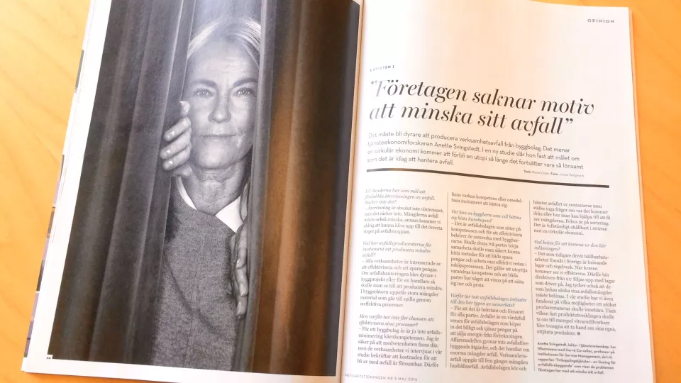 Anette Svingstedt i Fastighetstidningen.