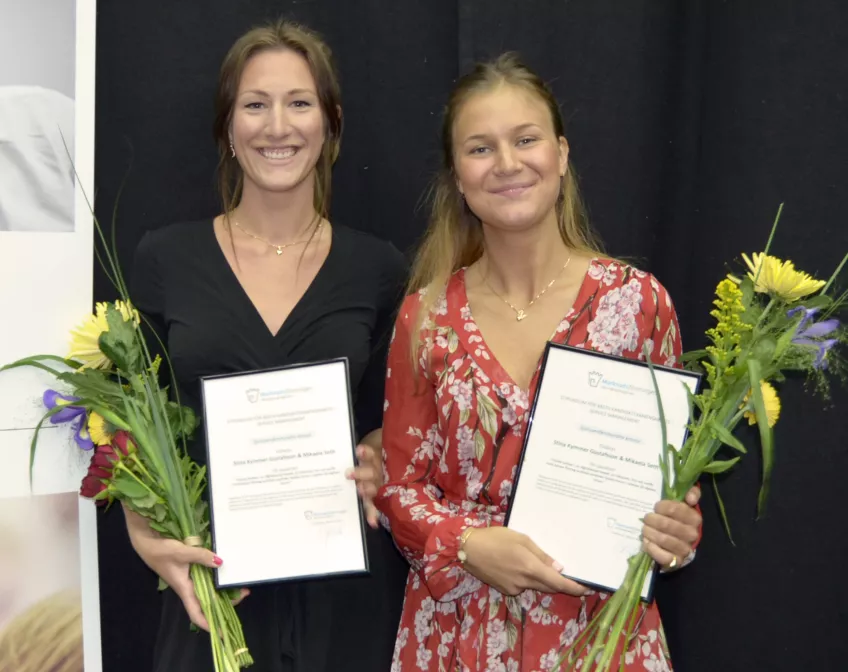 Stipendiaterna Stina Kymmer Gustafsson och Mikaela Seth