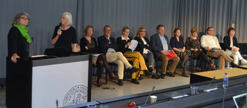 Paneldebatt med samtliga föreläsare under ledning av Karin Salomonsson.